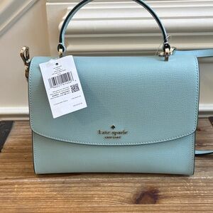 Kate Spade Sky Blue Crossbody Bag top handle, satchel, wild sage